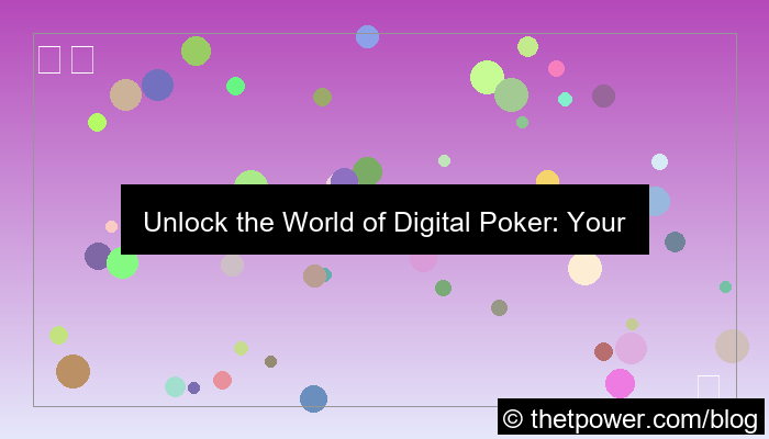 digital poker platform