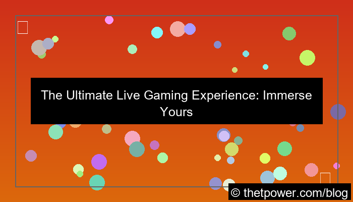 ilustrasi live gaming experience