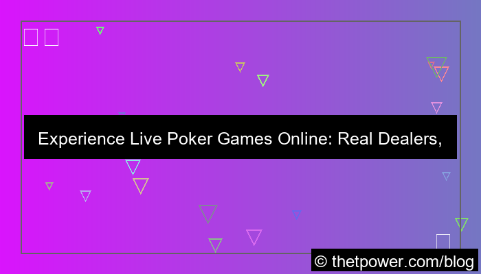 grafik live poker games online