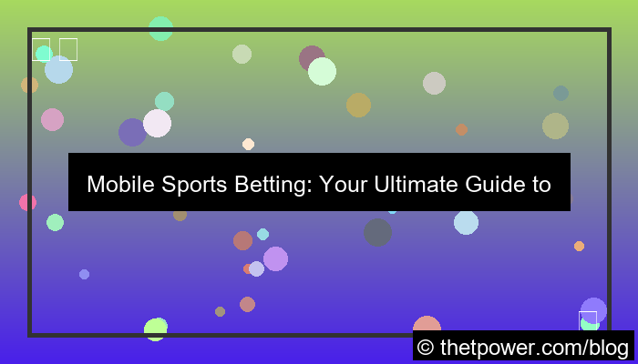 ilustrasi mobile sports betting