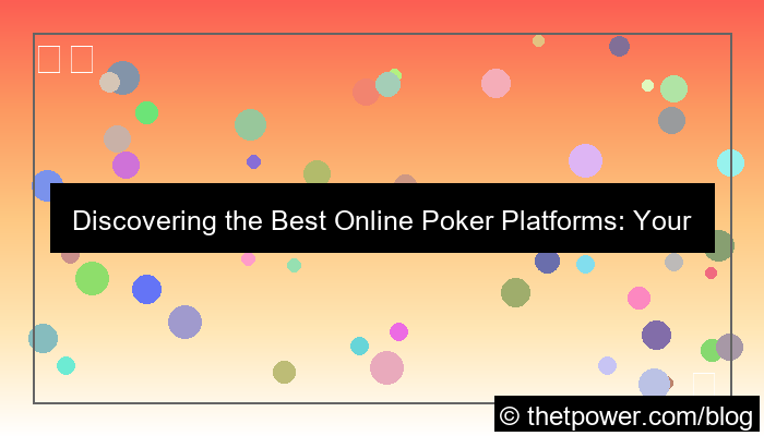 online poker platform