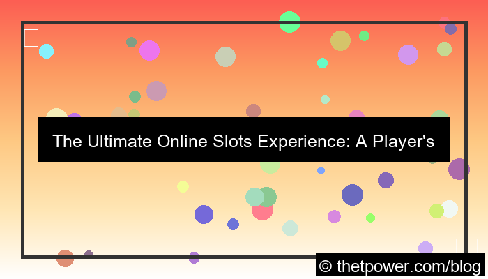 visual online slots experience