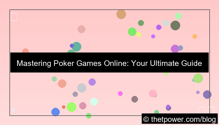 visual poker games online