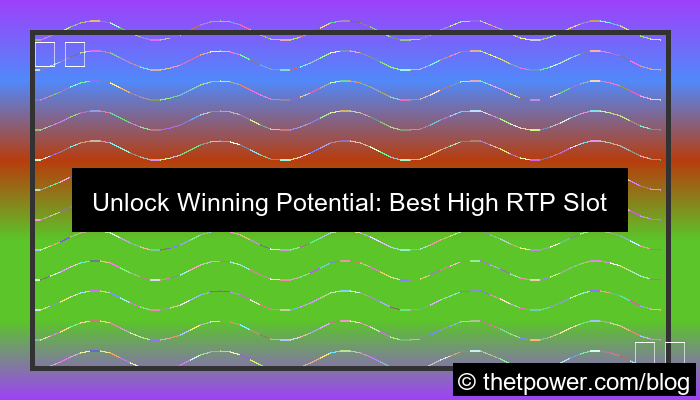 high RTP slot games