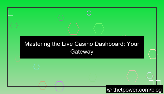 live casino dashboard
