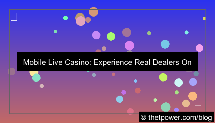 mobile live casino