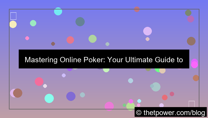 online poker services