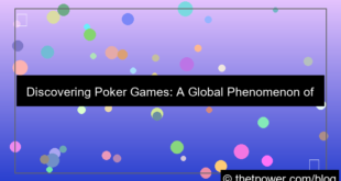 poker games worldwide