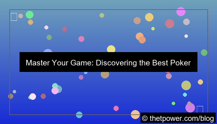 visual poker network platform