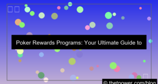 poker rewards program