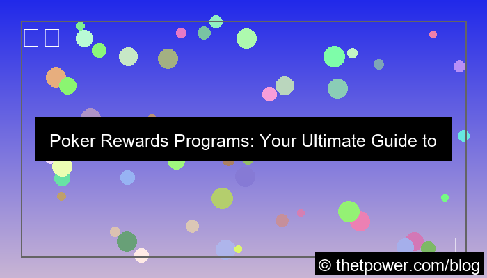 poker rewards program
