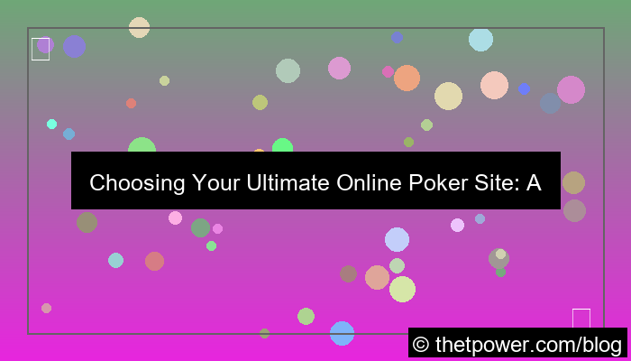 poker site for players
