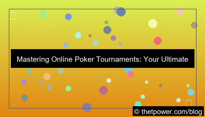 grafik poker tournaments online
