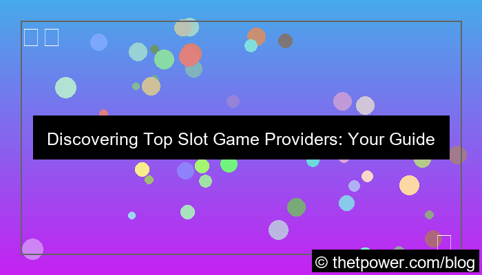visual slot game provider