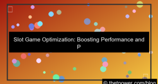 slot games optimization