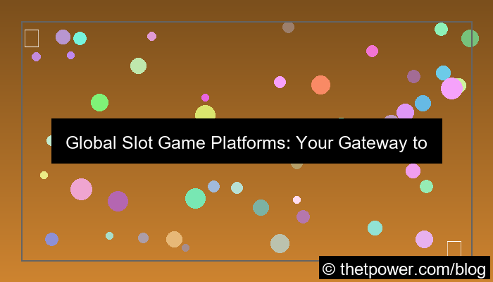 slot games worldwide platform