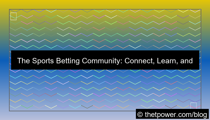 sports betting community