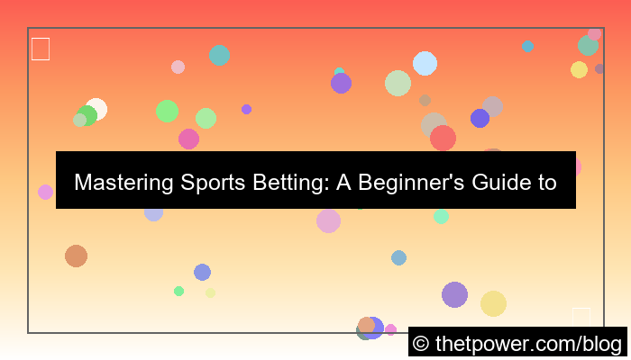 sports betting for beginners