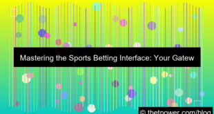 sports betting interface