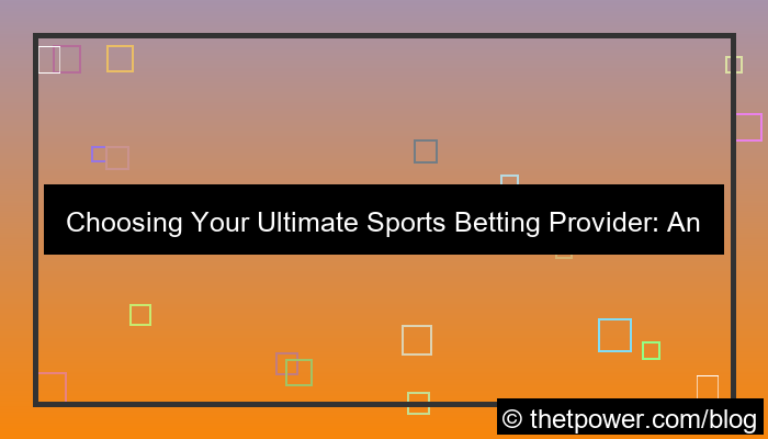 visual sports betting provider