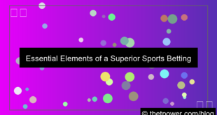 visual sports betting user interface