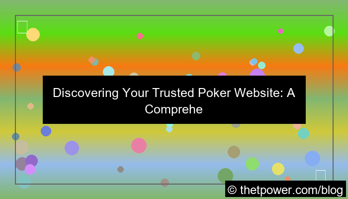 trusted poker website